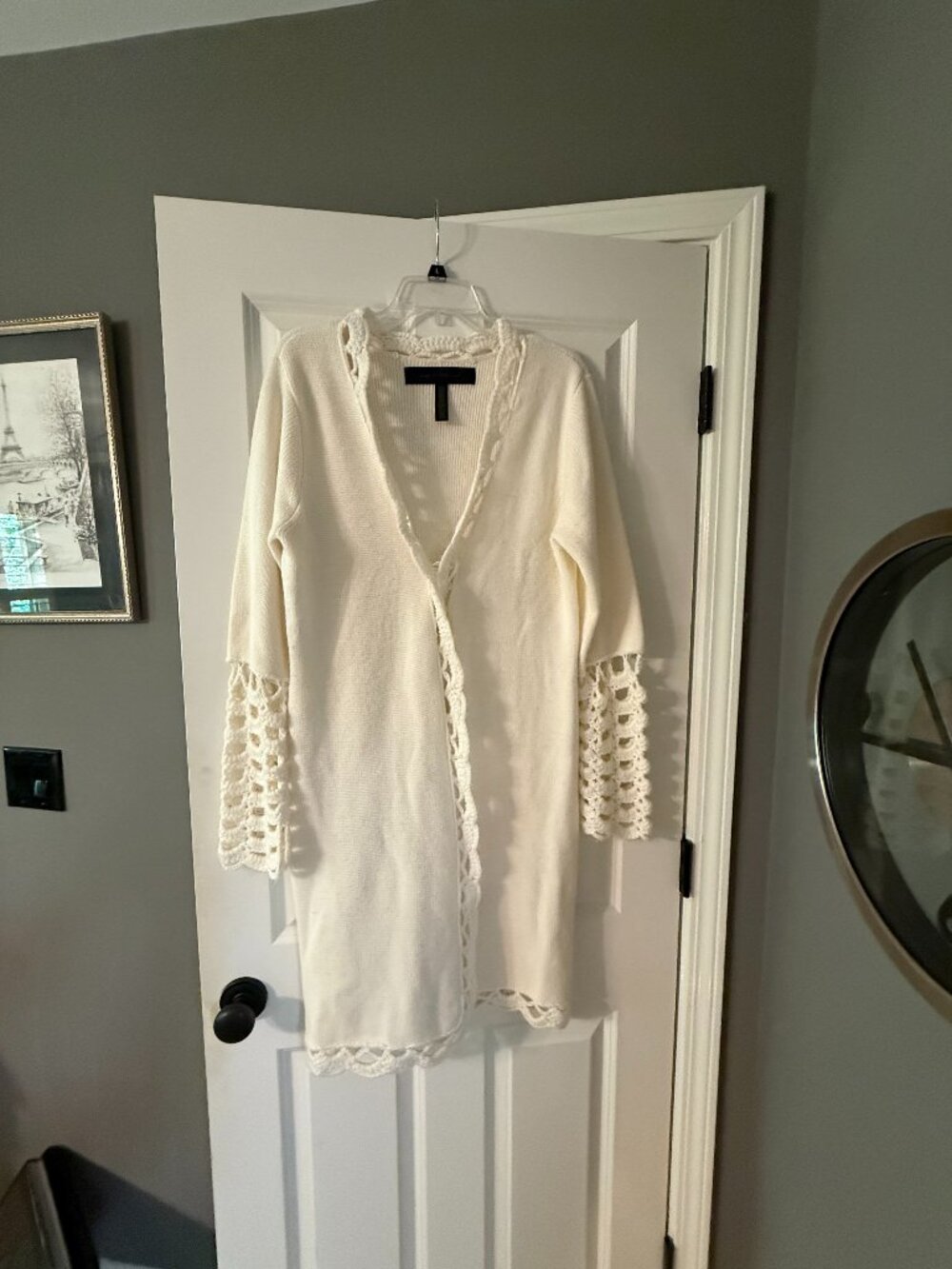 **Apostrophe Cream Cardigan**
